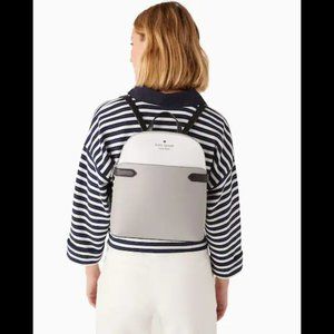 NWT Kate Spade Staci Dome Backpack Bag - Nimbus Grey Multi